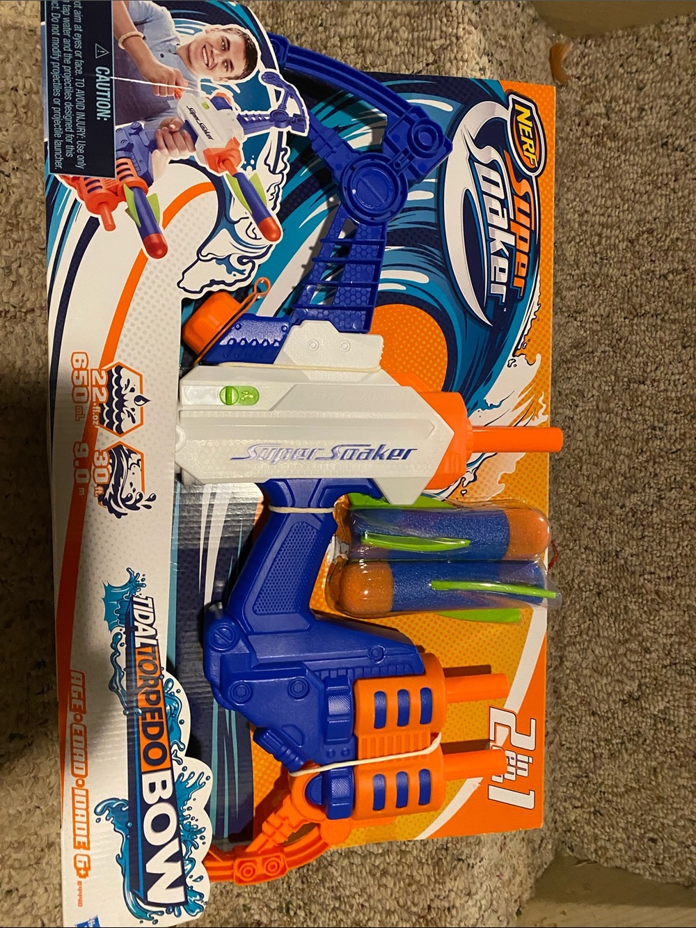 Nerf super soaker tidal torpedo bow